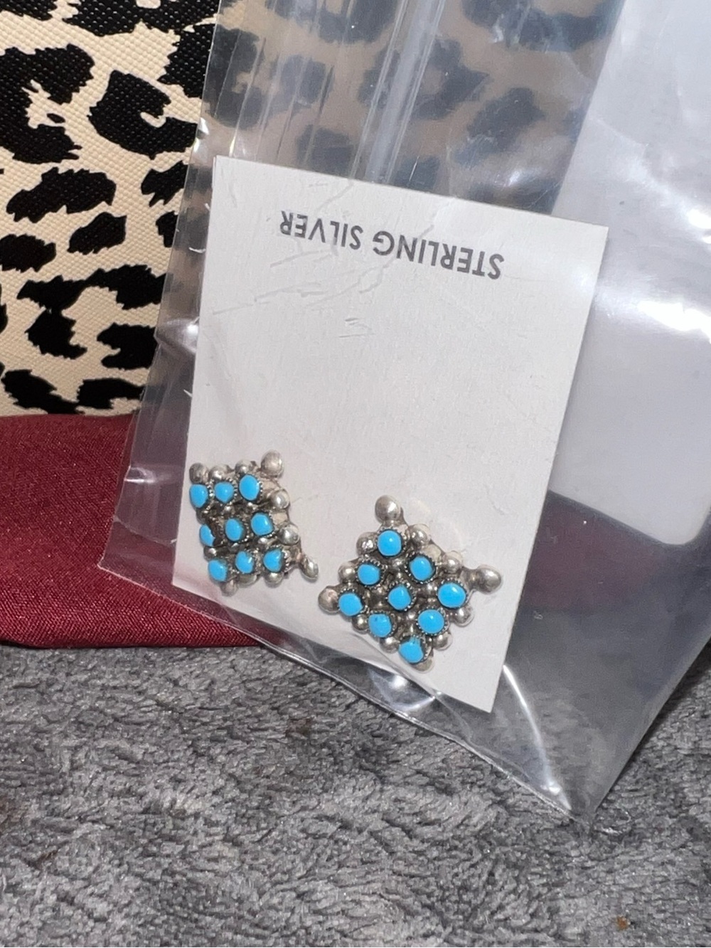 New Sterling silver/turquoise earrings